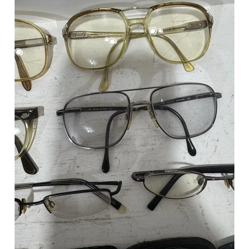 Menrad Luxottica Anne Klein Mixed Vintage Eyeglass Frames 7 pair with 6 cases